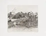 Untitled by Gordon Cook, etching, sold Jun 2025