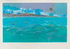 Untitled by Marianne Diffenderfer, monotype, sold Jun 2025