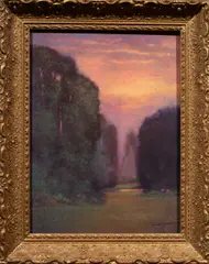 Sunset in the Clearing by Don Bishop, oil on board, sold Jun 2025