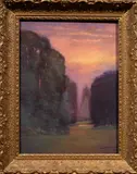 Sunset in the Clearing by Don Bishop, oil on board, sold Jun 2025