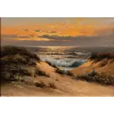 Untitled (California Sunset) by Nels Hagerup, oil on canvas, sold Jul 2025