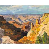 Grand Canyon National Park by Ted Lewy, 1962, oil on canvas, sold Jul 2025