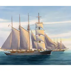 Early Morning Upper Bay San Francisco by Hans Skaalegaard, 1982, oil on canvas, sold Jul 2025