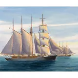 Early Morning Upper Bay San Francisco by Hans Skaalegaard, 1982, oil on canvas, sold Jul 2025