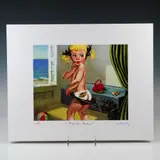 Hand-Signed Pop Art Print on Archival Paper by Beach Baby, Vibrant Pop art color print on archival paper titled Beach B, sold Aug 2025
