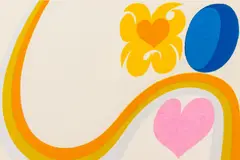 Heartrise by Carol Summers, Woodblock Print in Colors on Cardstock, sold Aug 2026