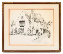 Attributed by Nancy Barton, 1979, Ink on Paper, sold Aug 2026