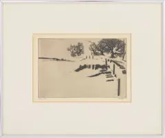 Winterscape III by Peter Milton, 1961, Etching on Paper, sold Aug 2026