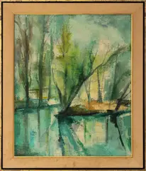 Claye-Souilly by Jacques Cordier, circa 1960, Oil on Canvas, sold Aug 2026
