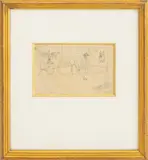 Scene of a Farmer with Donkey Cart by Jules Pascin, Watercolor on Paper, sold Sep 2026