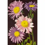 Daisies by Flavio Cabral, oil on board, sold Jul 2025
