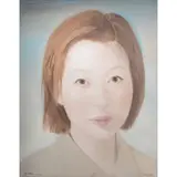 Chinese Girl No. 5 by Zhilong Qi, 2006, oil on canvas, sold Jul 2025