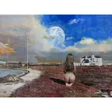Parallel Worlds by Russell R. Tripp, 2021, acrylic on board, sold Jul 2025
