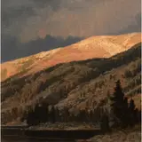 Dark Waters Study by Kevin Couter, 2003, oil on canvas board, sold Jul 2025