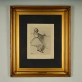 Ballerina by The Danse Dessins, Striking color etching after Edgar Degas's original pastel d, sold Aug 2025