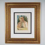 The Logician Devil by Divine Comedy, Color woodblock print by Salvador Dali titled The Logician D, sold Aug 2025