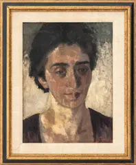 Portrait of a Lady by Reuven Rubin, circa 1918, Oil on Panel, sold Sep 2026