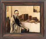 A Rabbi In His Study by Alois Heinrich Priechenfried, Oil on Panel, sold Sep 2026
