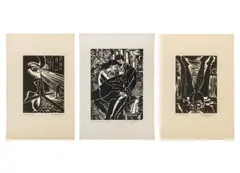 En Vitrine by Frans Masereel, 1960, Woodcut Prints, sold Sep 2026