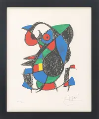 Lithograph XIII by Joan Miró, 1975, Lithograph in Colors, sold Aug 2026