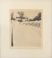 February I by Peter Milton, 1963, Etching on Paper, sold Aug 2026