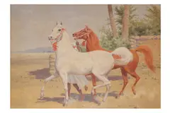Untitled by Ali Bayoumi, oil on canvas, offered Oct 2021