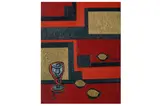 Untitled by Randa Fawzi, 1997, acrylic on canvas, offered Oct 2021