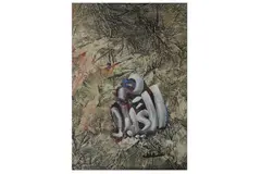 Untitled by Hamed Abdalla, acrylic and mixed, offered Oct 2021