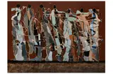 Untitled by Nadira Azzouz, 2007, mixed media on canvas, offered Oct 2021