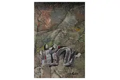 Untitled by Hamed Abdalla, acrylic and mixed, offered Oct 2021