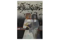 Untitled by Nadira Azzouz, 1995, oil on canvas, offered Oct 2021
