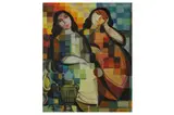 Untitled by Khadeir Al Shakarji, 1995, oil on canvas, offered Oct 2021