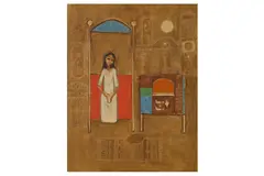 Untitled by Suad al-Attar, oil on canvas, offered Oct 2021