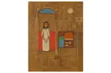 Untitled by Suad al-Attar, oil on canvas, offered Oct 2021