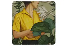 Untitled by Morteza Pourhosseini, oil on card, offered Oct 2021