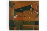 Untitled by Saba Masoumian, acrylic on canvas, offered Oct 2021
