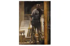 Untitled by Mehdi Sabourmanesh, acrylic on canvas, offered Oct 2021
