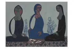 Untitled by Faraj Abbo, watercolour on paper, offered Oct 2021
