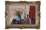 Untitled by Leon Jaffe, oil on canvas, offered Oct 2021