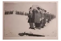 Untitled by Raffi Kaiser, etching, offered Oct 2021