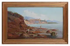Untitled by Giuseppe Carelli, oil on board, offered Oct 2021