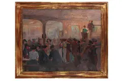 Untitled by Friedrich August Herkendell, oil on canvas, offered Oct 2021