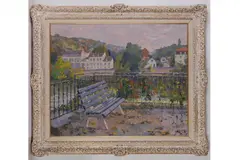 Untitled by Pierre Bittar, oil on canvas, offered Oct 2021