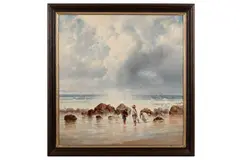 Untitled by E. Ehrke, oil on canvas, offered Oct 2021