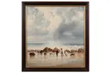Untitled by E. Ehrke, oil on canvas, offered Oct 2021
