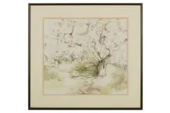 Untitled by Gary Bennett, watercolour and pencil, offered Oct 2021