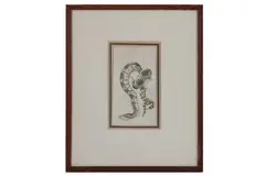 Untitled by Robert Kretschmer, pencil and watercolour, offered Oct 2021