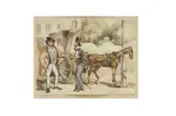 Untitled by John Leech, watercolour and pencil, offered Oct 2021
