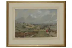 Untitled by John Gregory King, watercolour, offered Oct 2021