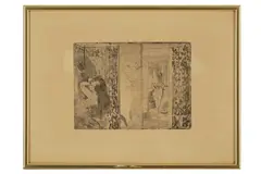 Untitled by Edgar Degas, etching, offered Oct 2021